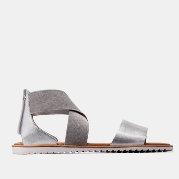 Sorel | Ella Strappy Sandals Pure Silver Size 6.5 - Picture 8 of 15